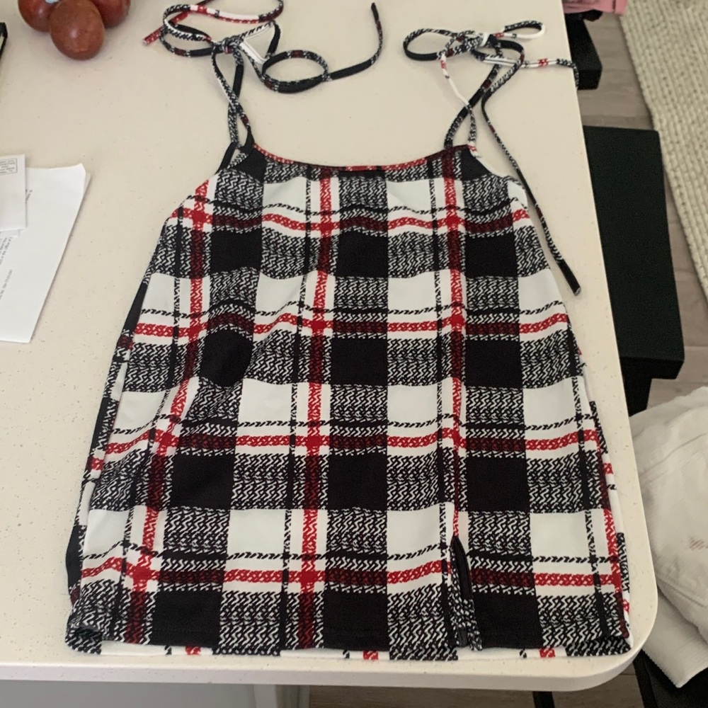 Plaid Spaghetti Strap Top
